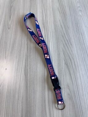 Vintage/Rare Rusty Wallace #2 Blue  Lanyard - Key Ring Badge Holder
